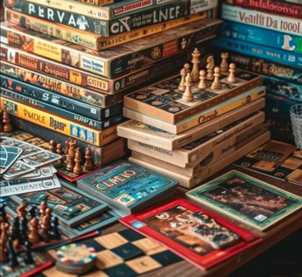 Books, Comics, Board Games