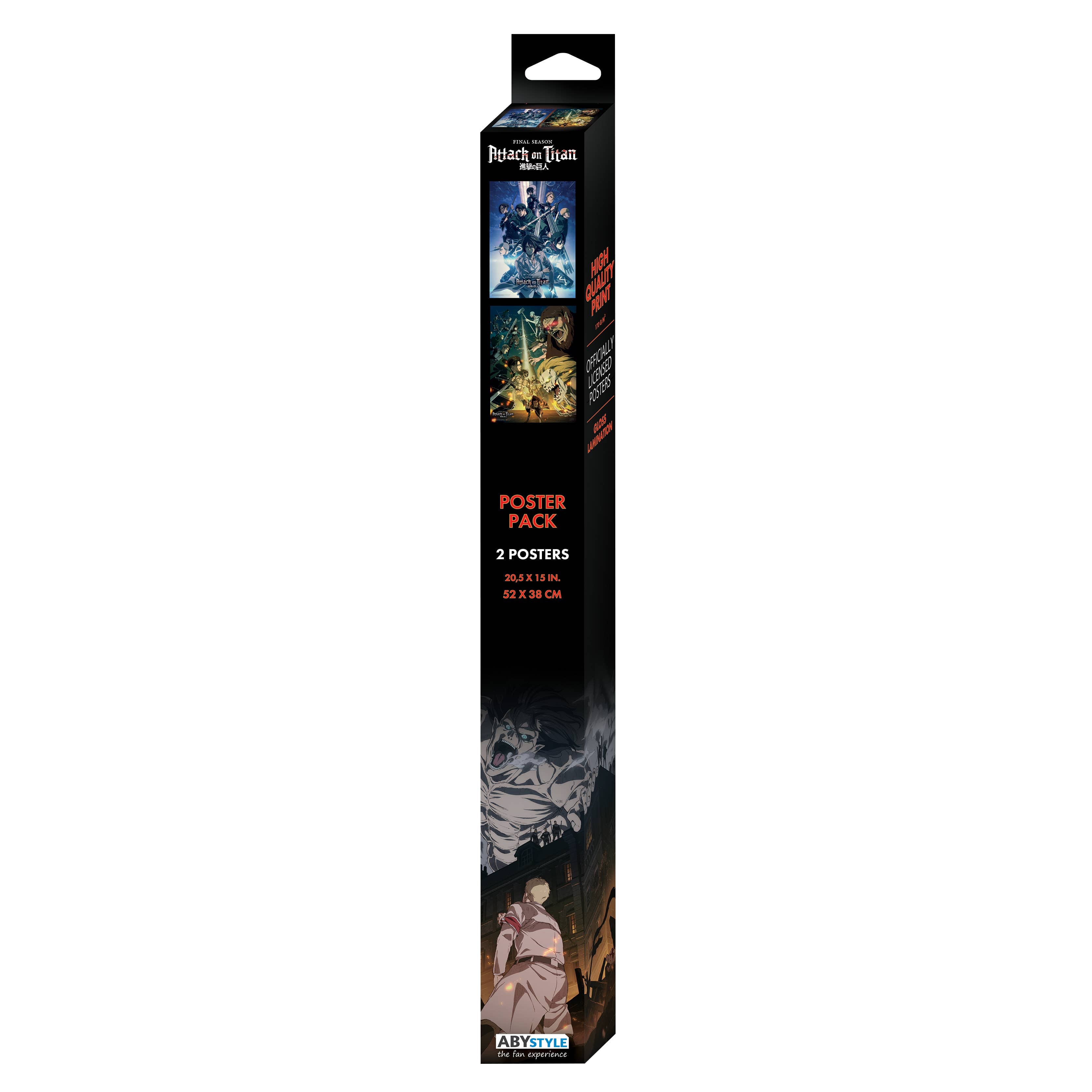 Attack on Titan Unframed Poster Set The Scouts 15" x 20.5"