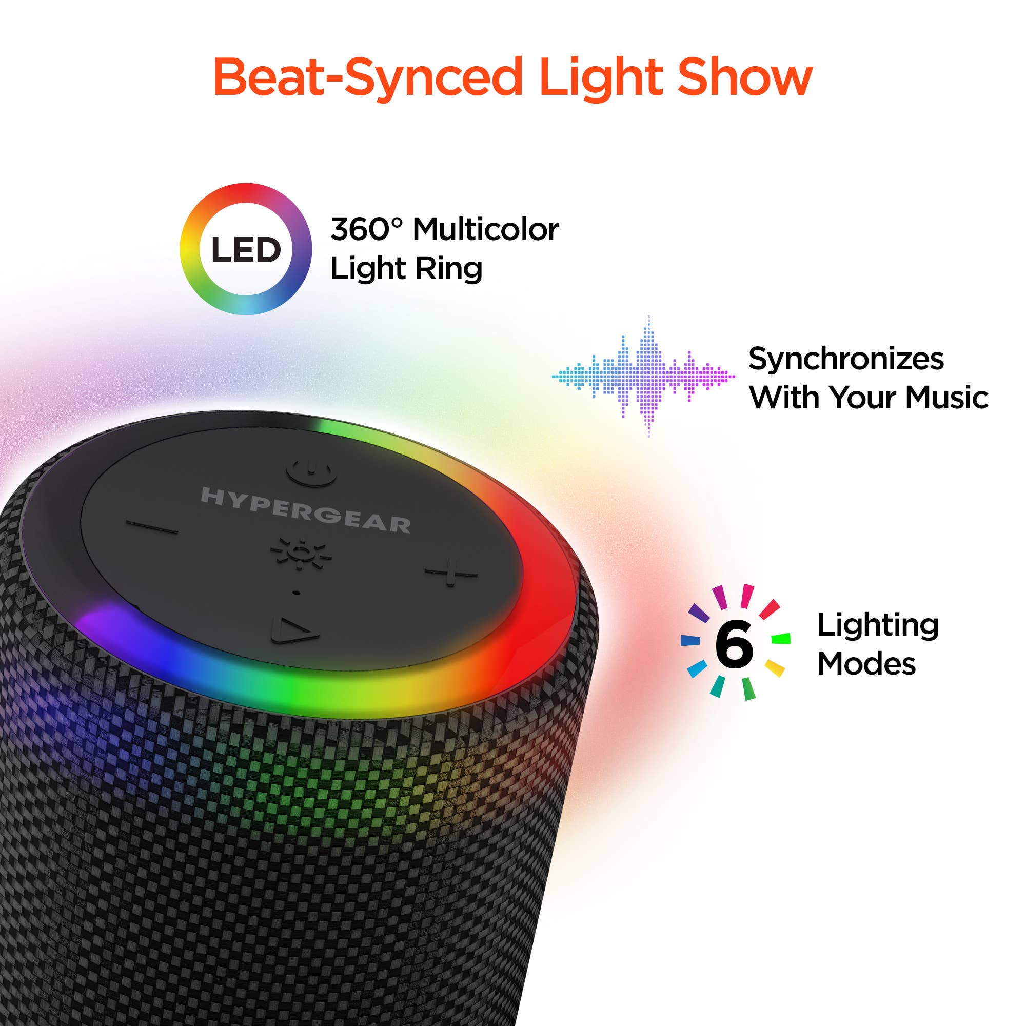 Halo XL Waterproof LED Wireless Speaker
