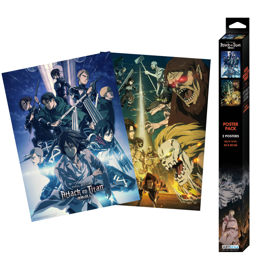 Attack on Titan Unframed Poster Set The Scouts 15" x 20.5"