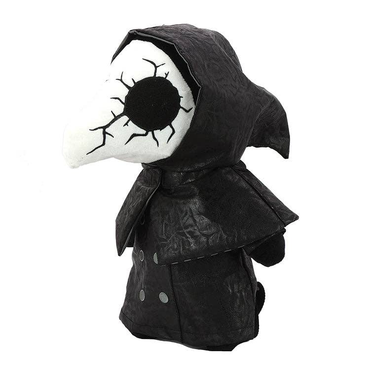 CRACKED EYES PLAGUE DOC PLUSH BACKPACK IN POLYSTER