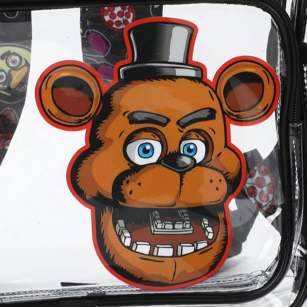 Five Nights at Freddy’s Freddy Fazbear 16” Clear Backpack For School And Travel