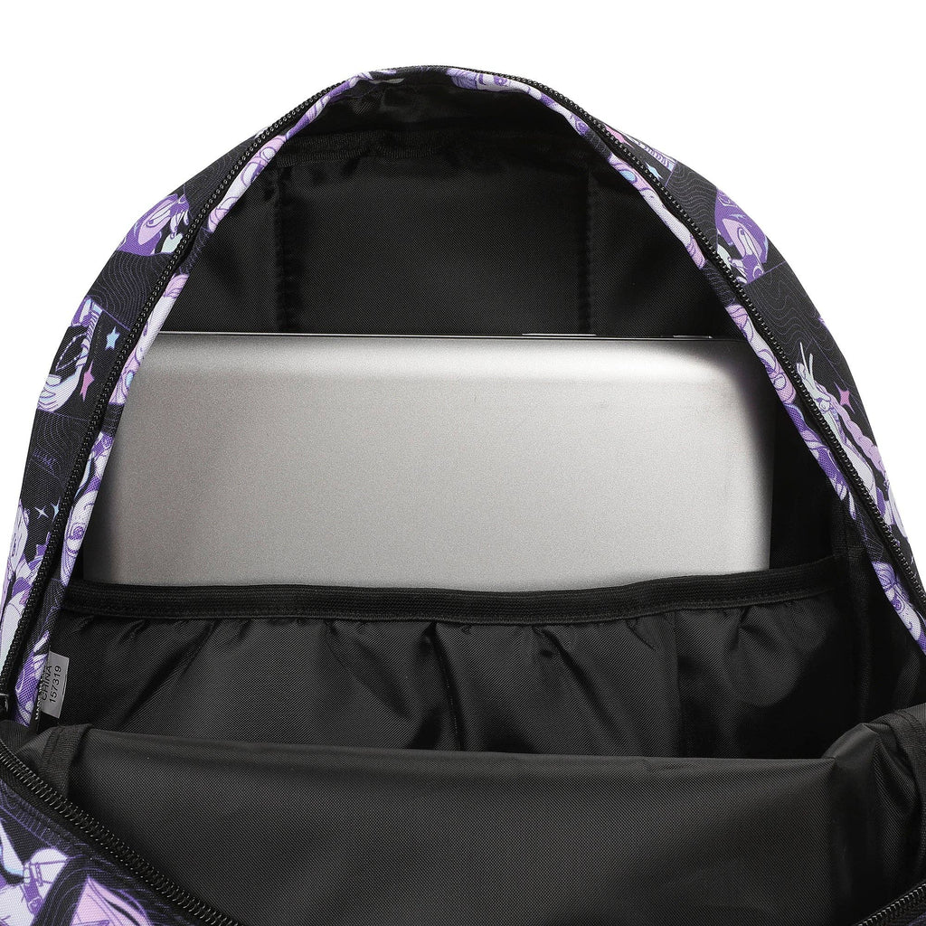 KPop Demon Hunters Huntr/X Character Art 16.5" Adult Black Quick Turn Backpack