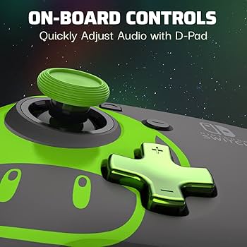 PDP Rematch Glow Wired Controller 1-Up Mushroom Glow Nintendo Switch