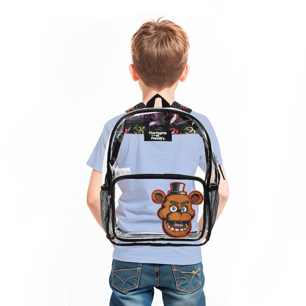 Five Nights at Freddy’s Freddy Fazbear 16” Clear Backpack For School And Travel