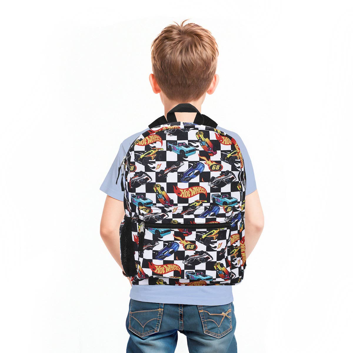 Hot Wheels All-Over Print 16” Backpack For School And Travel