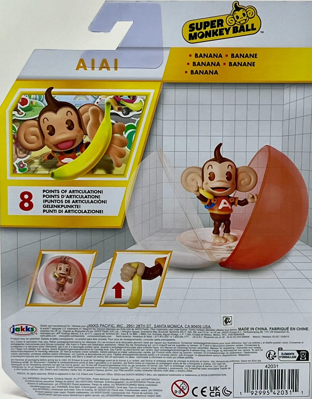 Super Monkey Ball AiAi Action Figure (Jakks Pacific) 2024