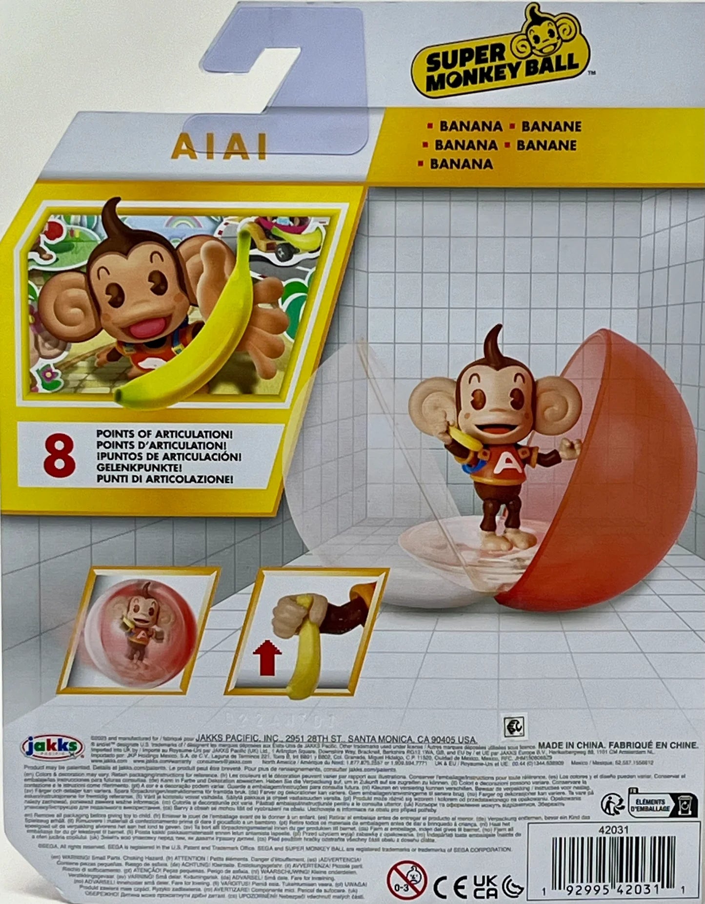 Super Monkey Ball AiAi Action Figure (Jakks Pacific) 2024