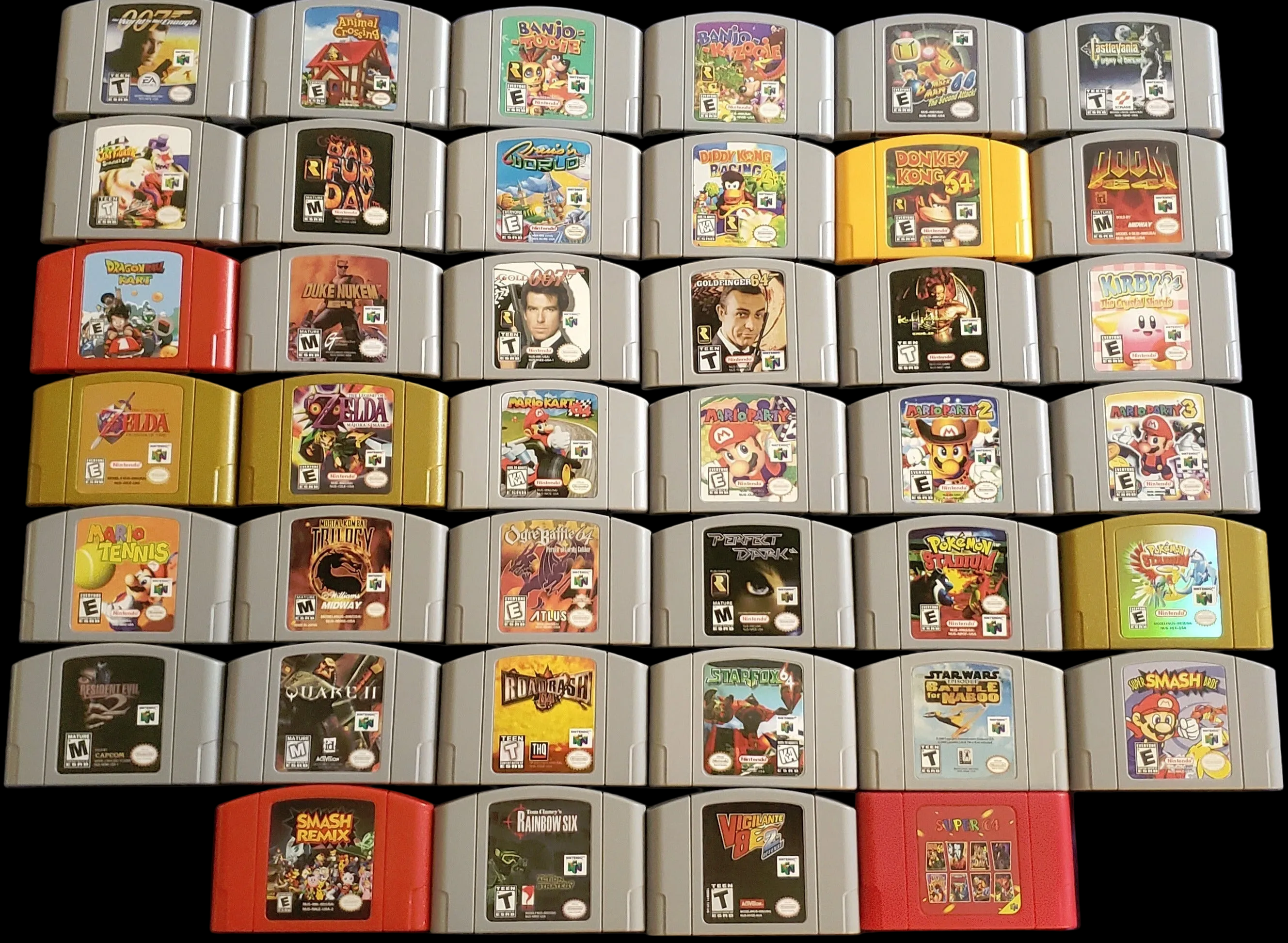 N64 Nintendo 64 Video Game Cartridge Collection