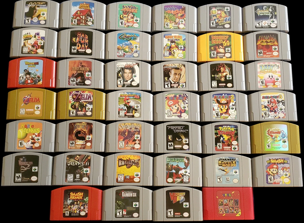 N64 Nintendo 64 Video Game Cartridge Collection