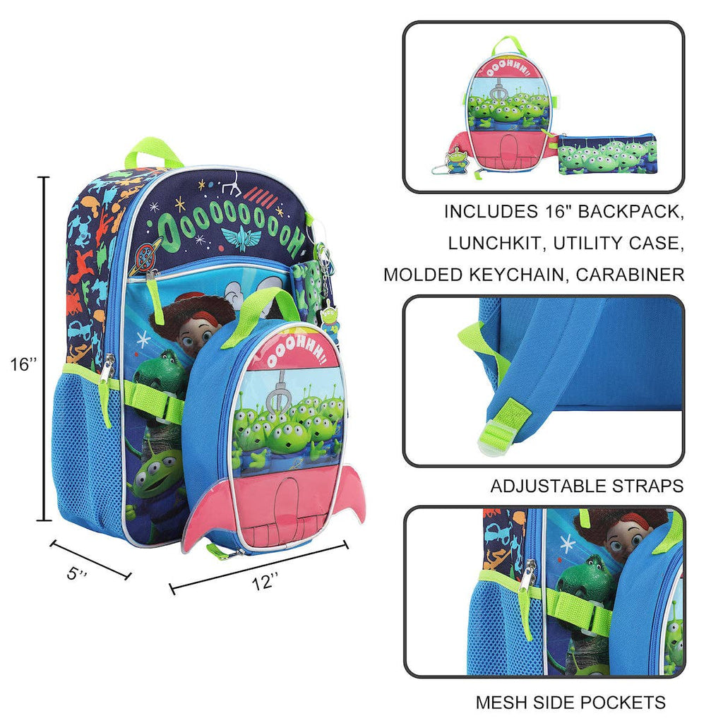 Toy Story Little Green Men 5-Piece Backpack & Lunchbox Set