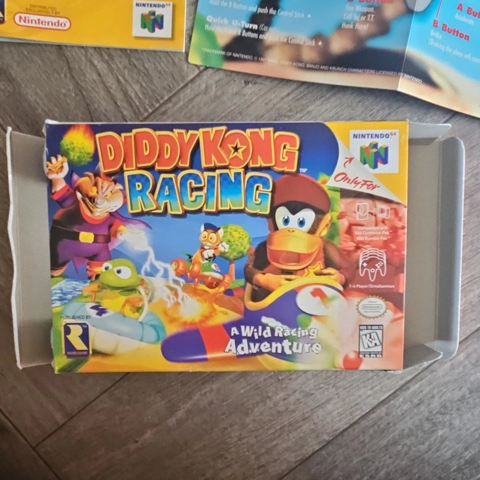Diddy Kong Racing Nintendo 64 CIB! Excellent Condition!