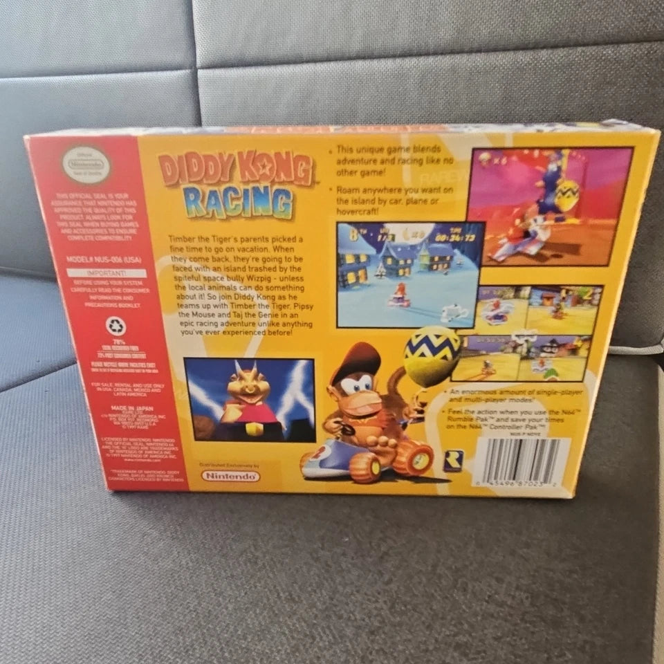 Diddy Kong Racing Nintendo 64 CIB! Excellent Condition!