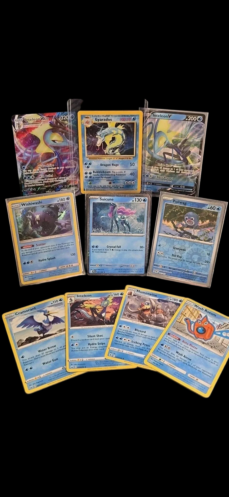 🔹️TCG Water Pokémon Bundle/ Gyrados 6/102 🔹️Suicune Stickers Included ✨️
