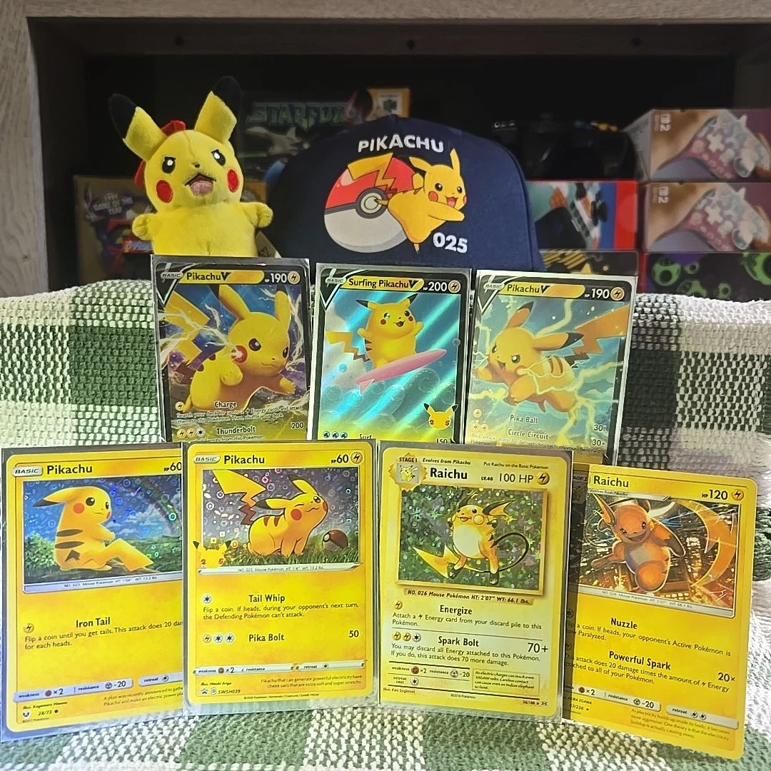 Pikachu Collector's Bundle! 25th Anniversary Hat! Keychain Included!