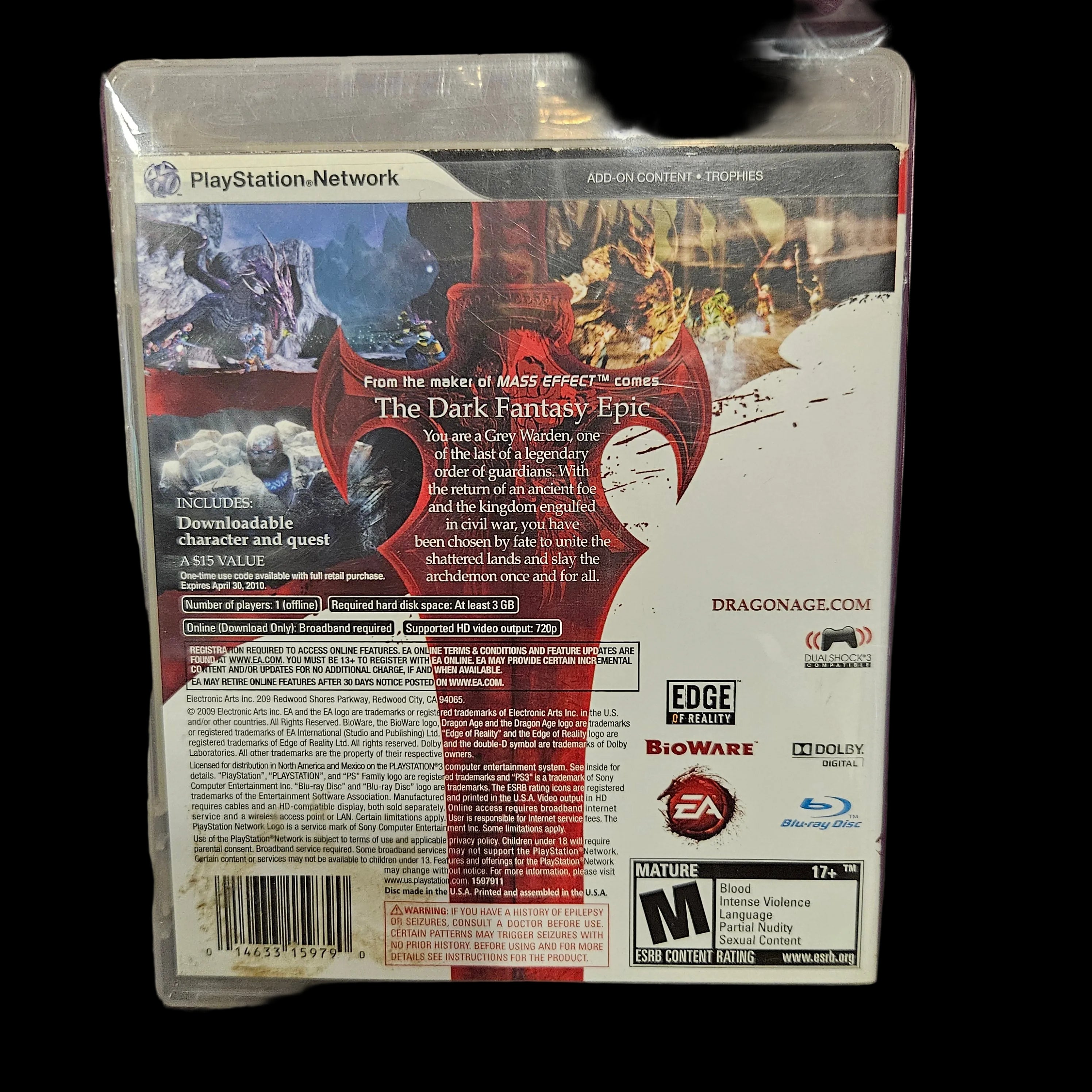 Dragon Age Origins PS3