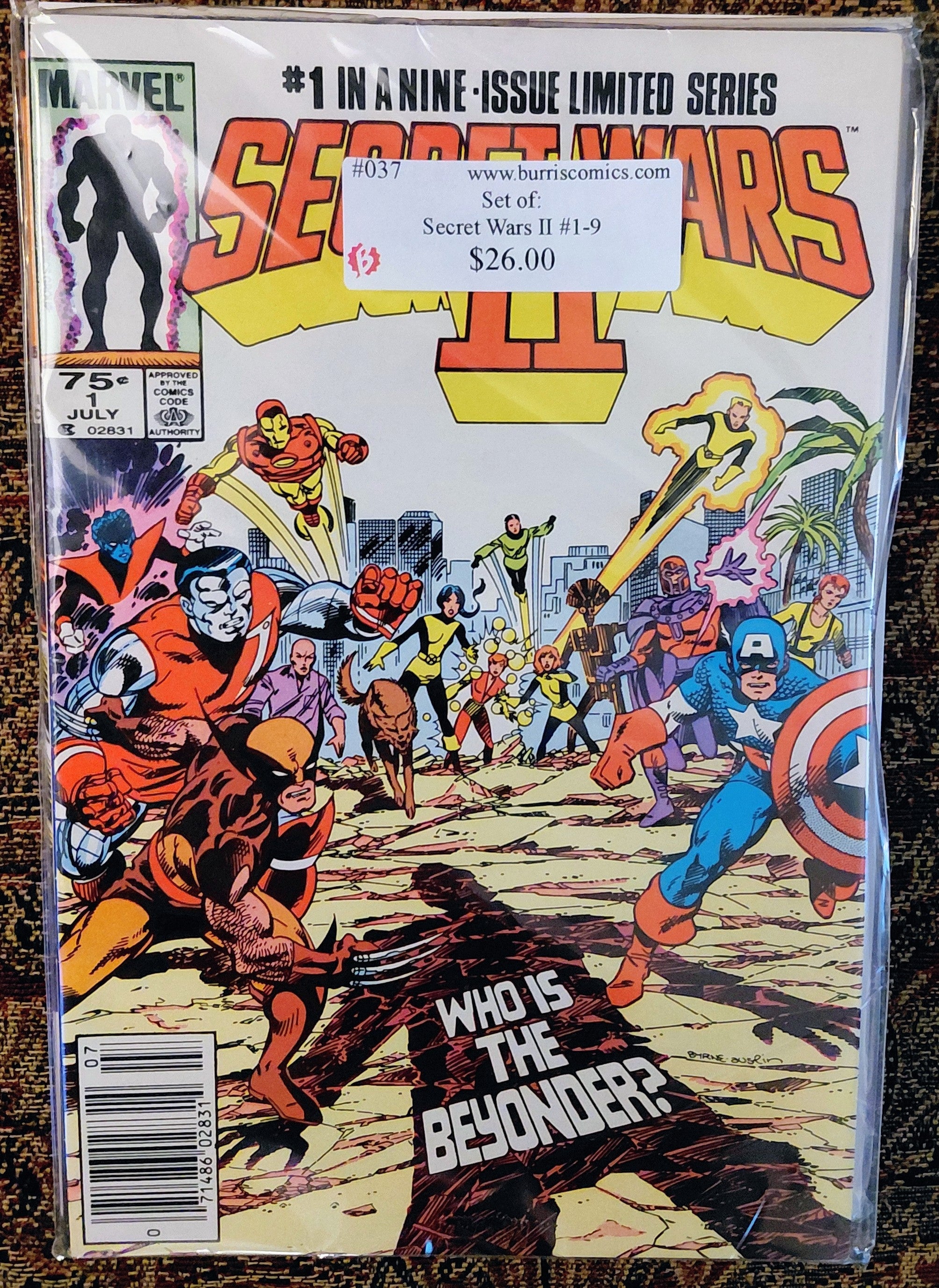 Comic Book Set: Secret Wars II #1-9, Marvel Comics