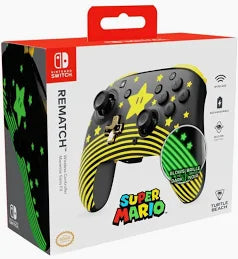 Turtle Beach Rematch Super Mario Star Wireless Controller Glow In Dark